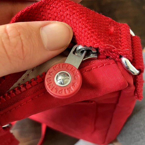 Kipling Sebastian Crossbody Bag in Signature Red Nylon OS - Picture 16 of 16